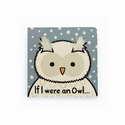 Jellycat If I Were An Owl Board and Bashful Owl Medium USA | 02459RHUL